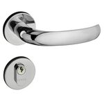 Fechadura Externa com Roseta Redonda Concept Cromada Pado